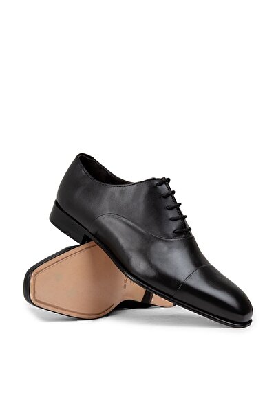 Deery Γνήσιο δέρμα Μαύρα Ανδρικά Δερμάτινα Παπούτσια