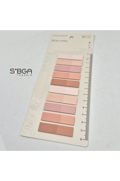 sibga tasarım Transparent Color 200 Leaf Bookmarks, Stickers and Note Paper