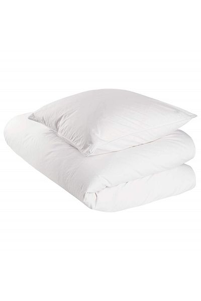 Kotonia Home Set Of 2 Summer Duvet - 1 Person 140x200 Cm 150g/m2, With 1 Pillowcase 50x70, White