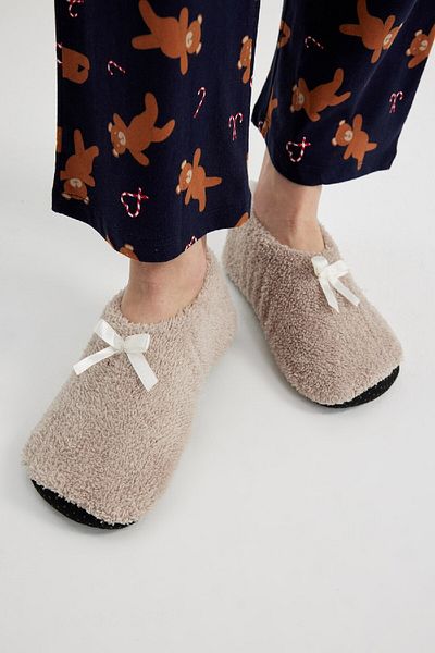 DeFacto Γυναικείες Παντόφλες Σπιτιού Flat Sole B1764ax23au