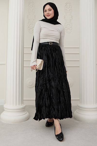 InStyle Fusta neagră din satin