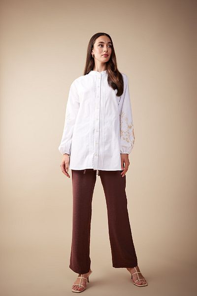 DeFacto Relax Fit Wide Leg Elastic Waist Pants B1548Ax23Hs