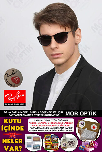Ray-Ban Mor Optik Rb3539 002/t3 (54 SİZE) "metal Erika Polarize"