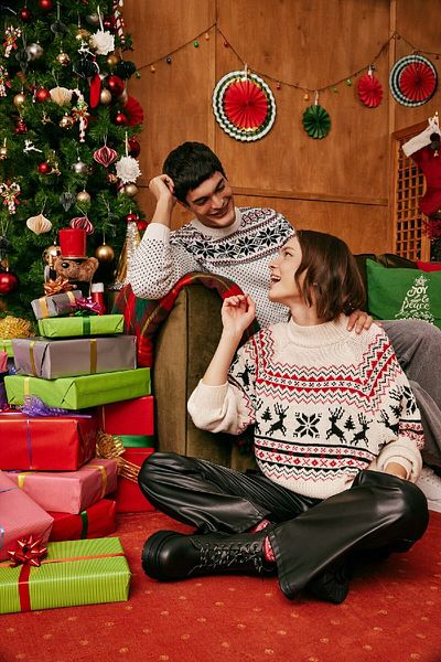 DeFacto Christmas Themed Half Turtleneck Sweater R6020Az23Cw
