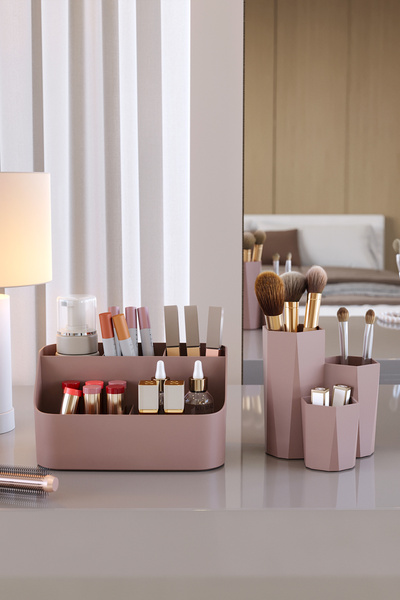 Pufwin Home Ikili Organizer Seti Makyaj Kozmetik Düzenleyici Ve Banyo Düzenle...