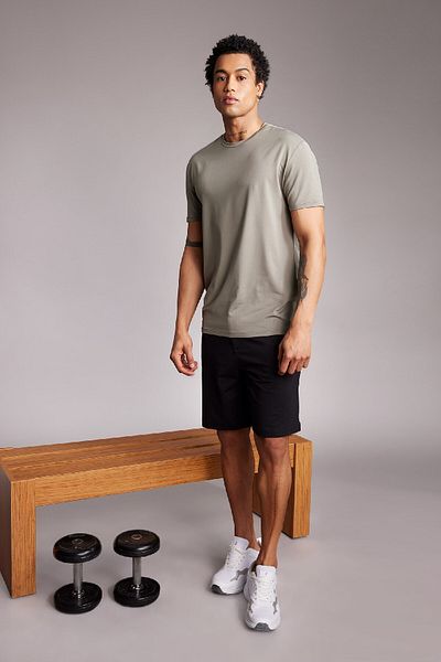 DeFacto Βασικό μπλουζάκι με κοντό μανίκι Crew Neck - Fit Standard B4593ax24sp