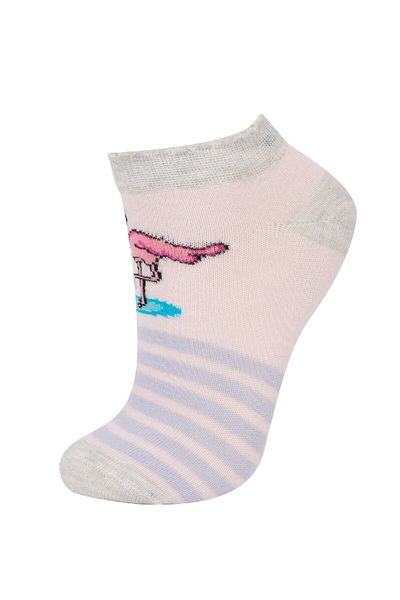 DeFacto Girl's 7-Piece Cotton Booties Socks A6569A8Ns