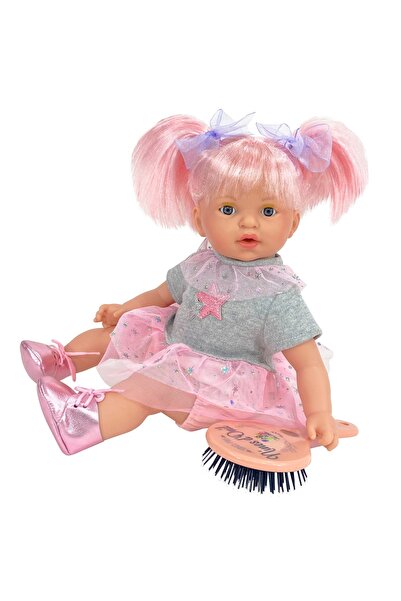 OEM Papusa Nines D'Onil, Alex Star, cu parul roz, ambalata in saculet, cu miros de vanilie, 40 cm