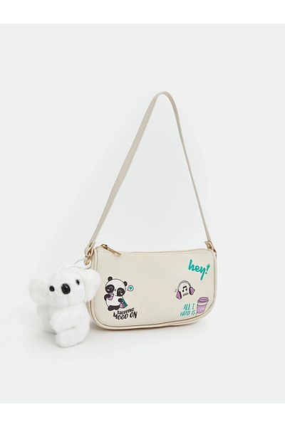 LC Waikiki Ecru Leather Look Girl's Handbag Gusetrend