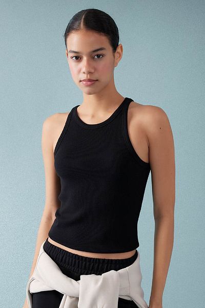 DeFacto Fit Slim Fit Slim Fit Crew Neck Ribbed Sports Athlete B4663ax24sp