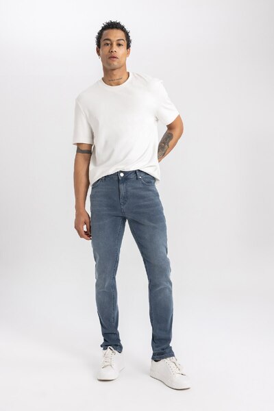 DeFacto Pedro Slim Fit Dar Kalıp Normal Bel Dar Paça Jean Pantolon B3622ax24sp