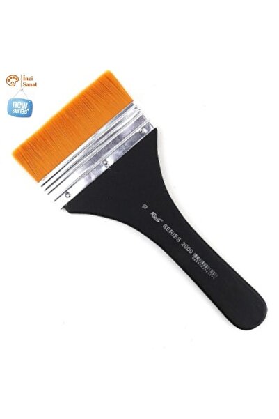 İNCİ TUVAL 2000 Serisi No:10 Yumuşak Kaliteli Siyah Saplı Zemin Fırçası