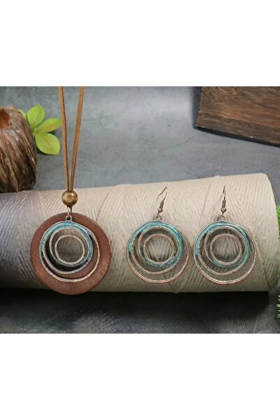 Store Bohem Küpe ve Kolye Takımı