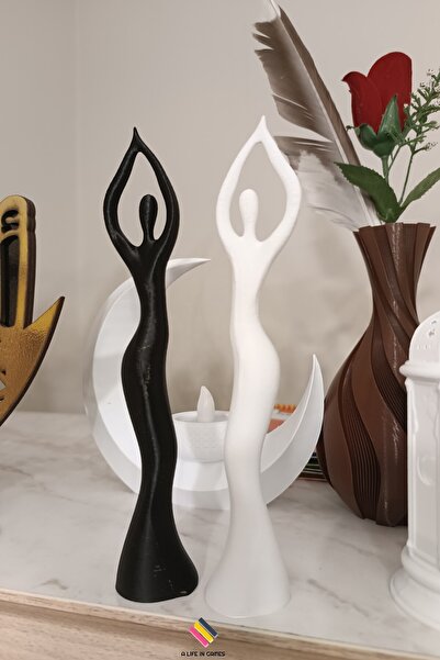 a life in games 2 Adet Dans Eden Kadın Heykeli İskandinav Tarzı Biblo- SERT P...