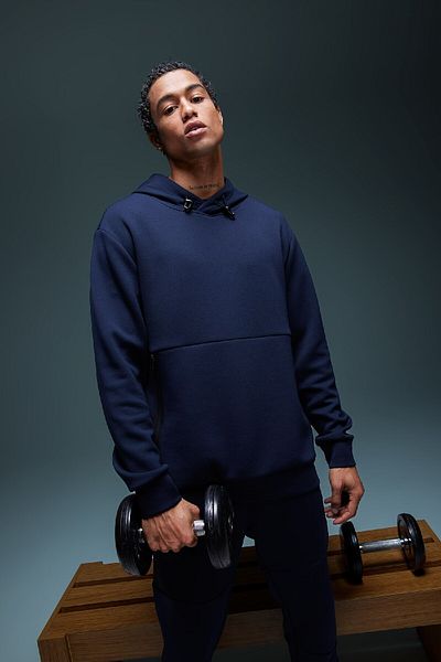DeFacto Fit Standard Fit Crew Neck Skuba Diving Fabric Sports φούτερ B4757ax24sp