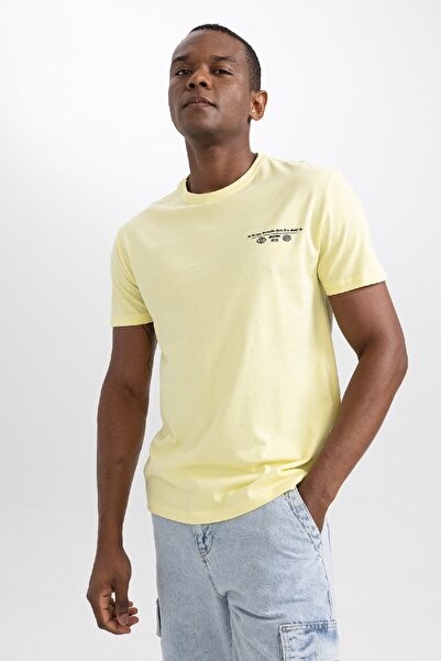 DeFacto Regular Fit Crew Neck Printed Short Sleeve T-Shirt Z3218az23au