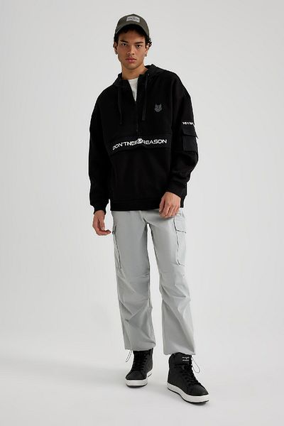 DeFacto Parachute Pants Elastic Waist with Cargo Pockets A9041Ax23Au