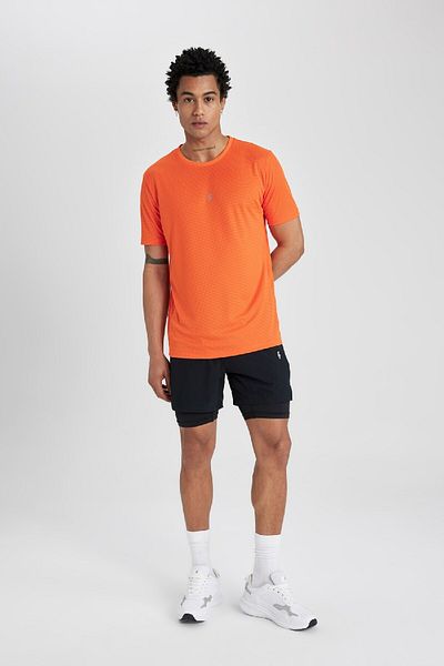 DeFacto Koszulka sportowa z nadrukiem Slim Fit i okrągłym dekoltem - krótki rękaw X6142az24sp