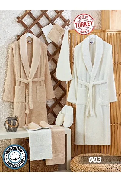 Red Rose Modern 11-piece Turkish bathrobe set, 100% cotton: a luxurious experience of comfort and elegance with high-quality cotton material.