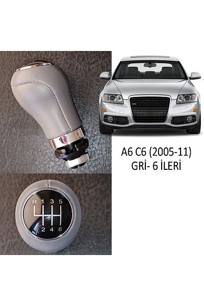 GCP German Car Parts Audi A6 C6 Manual Gear Shift Knob - Audi Gray Knob