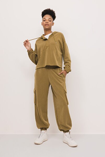 DeFacto Fit Oversize Premium Kapüşonlu Sporcu Sweatshirt B1790ax23au