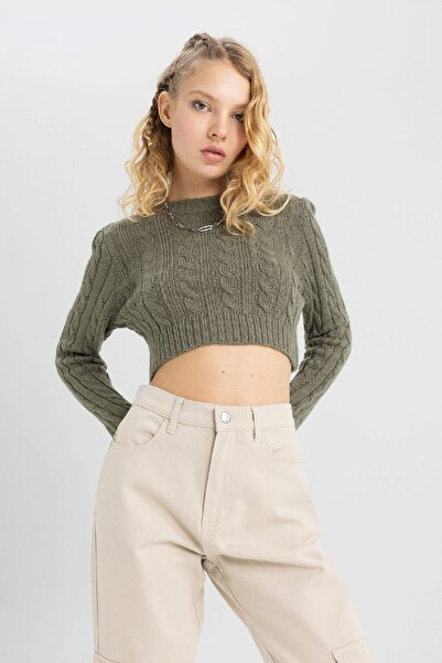 DeFacto Coool Regular Fit Bisiklet Yaka Kazak B1750ax23wn