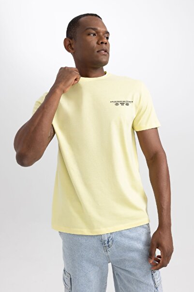 DeFacto Regular Fit Crew Neck Printed Short Sleeve T-Shirt Z3218az23au
