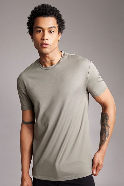 DeFacto Βασικό μπλουζάκι με κοντό μανίκι Crew Neck - Fit Standard B4593ax24sp