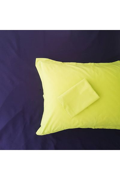 Kotonia Home 3-piece set Deco UNI Ranforce color, 220×240 cm and 2 pillowcases 50×70 cm, cotton, navy blue&green