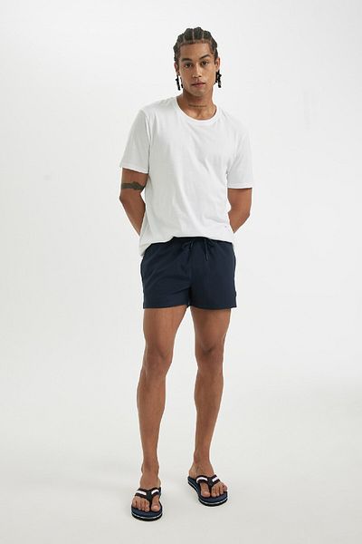 DeFacto Fit Andy Printed Flexible Textured Short Length Αθλητικό μαγιό σορτς B5987ax24hs