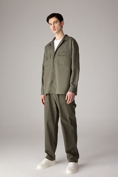 DeFacto Sommer-Gabardine-Hose – lockere, entspannte Passform, gerades Bein mit Taschen B4089ax24sp