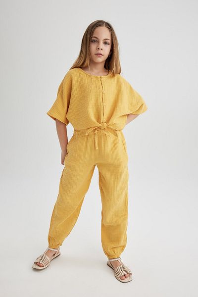 DeFacto Girl's Cotton Trousers - B5044a824sm Model