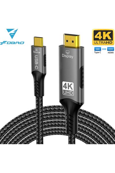 Choice كابل محول USB C إلى HDMI 2.1 بدقة 4K وتردد 60 هرتز بطول 1 متر - أسود - 8K 4K - كابل Thunderbolt من USB Type C إلى HDMI 2.1 بدقة 4K وتردد 60 هرتز