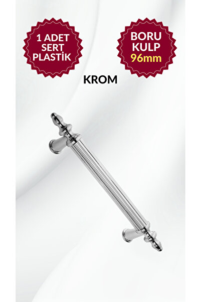 MKLAKS 96MM Plastik Boru KULP (KROM) Mobilya Mutfak Çekmece Dolap – Dayanıklı...