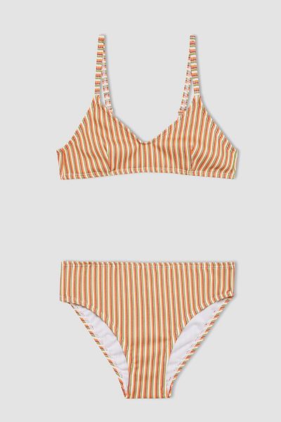 DeFacto Gestreiftes Bikini-Set für Mädchen - B7021a824sm