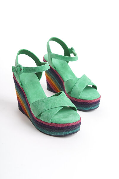 Elile Shoes Hakiki Deri Topuklu Sandalet 33-34-35-41-42-43-44 Numara