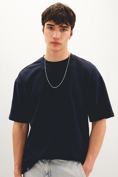 DeFacto Cozy Fit Crew nyakú nyomott rövid ujjú póló - Comfort Regular Fit B5909ax24sp