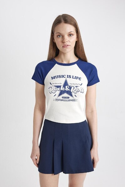 DeFacto Coool Fitted Baskılı Kısa Kollu Tişört B7147ax24sm