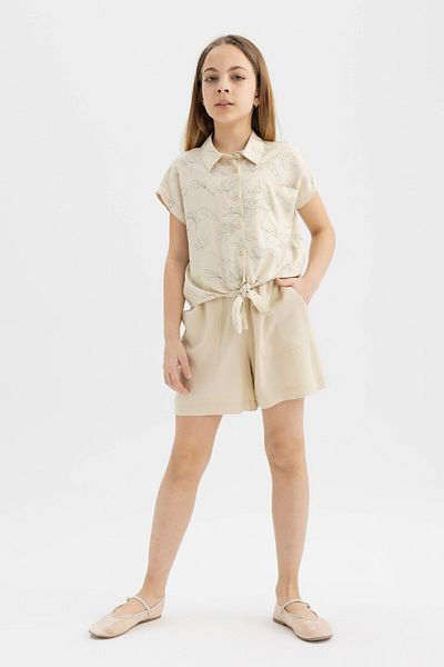 DeFacto Κοριτσίστικο σορτς Viscose - B5050A824HS