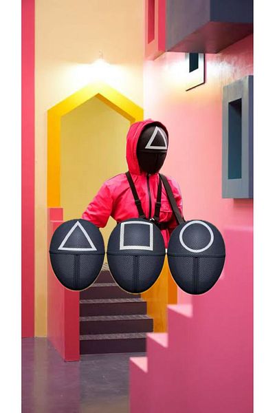 Squid Game Face Masks Square, Round, Circle and Executive Mask Set