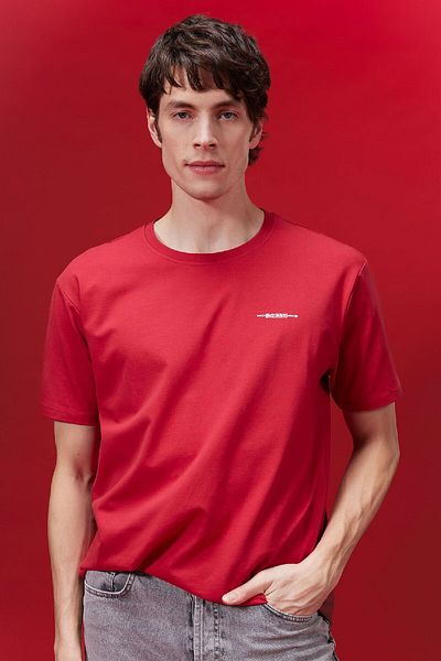 DeFacto Tricou cu mânecă scurtă imprimat cu gâtul rotund cu ajustare obișnuită B5077ax24sp