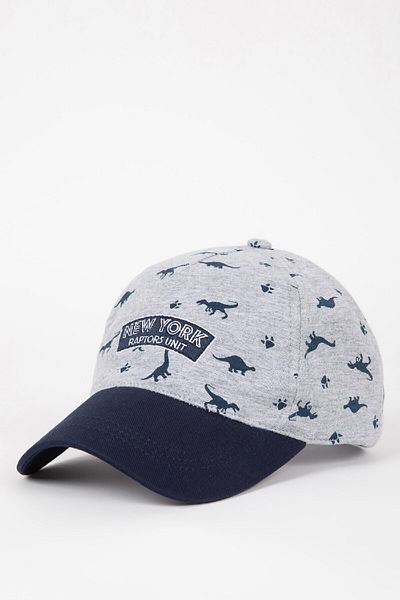 DeFacto Boy's Printed Combed Cotton Baseball Basketball Cap B7895a824sm