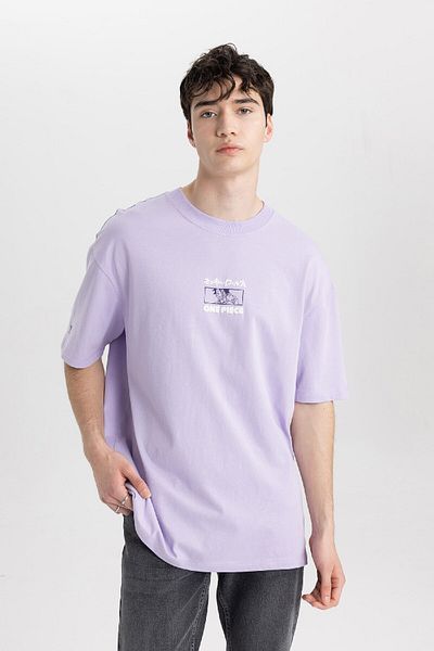 DeFacto Μπλουζάκι One Piece Boxy Fit Crew με κοντό μανίκι B8097ax24sm