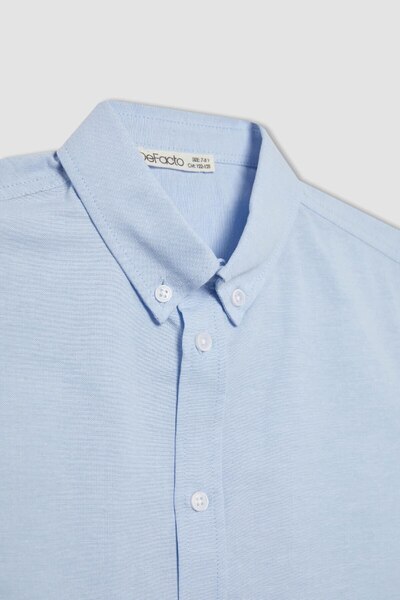 DeFacto Erkek Çocuk Oxford Basic Düz Uzun Kollu Gömlek W3215a624sm