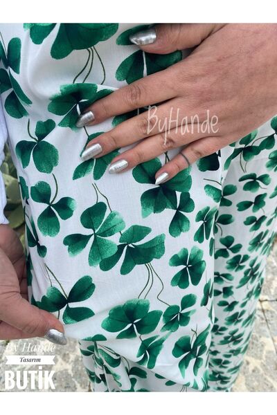 BY HANDE TASARIM Women Viscose Print Pants