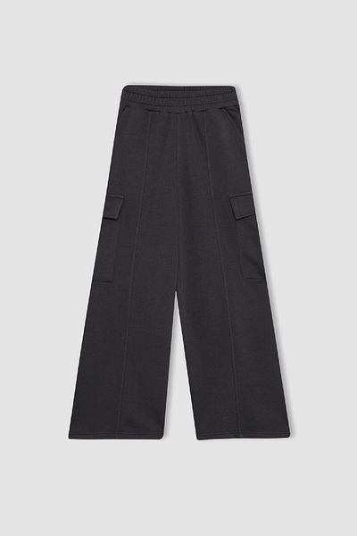 DeFacto Girl's Wide Leg Cargo Sweatpants - B6402A824Sp