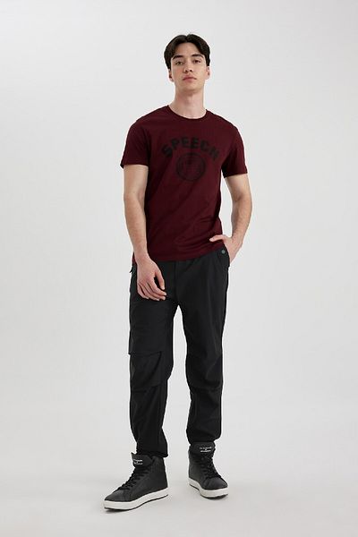 DeFacto Tricou cu mânecă scurtă imprimat cu gâtul rotund, slim fit B8477ax24sm