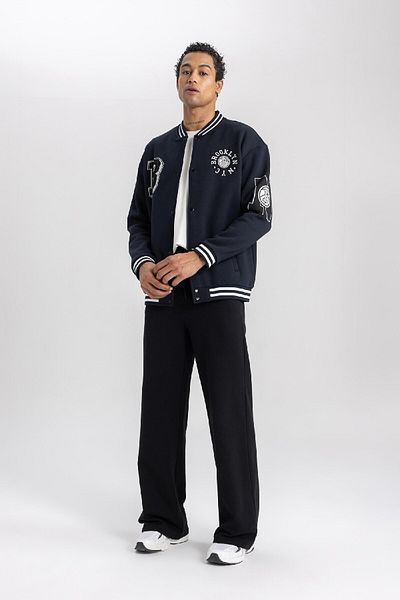 DeFacto Fit Oversize Fit Thick Sweatshirt Fabric Cardigan with Pockets