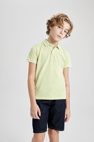DeFacto Boy's Short Sleeve Polo T-Shirt - Pike B6162A824Sm