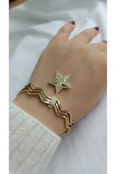 shop Çelik Kararmaz Charmlı Zigzag 3'lü Ajda Bilezik (İSTEDİĞİNİZ CHARMI SORULAR BÖL. BELİRTİNİZ)